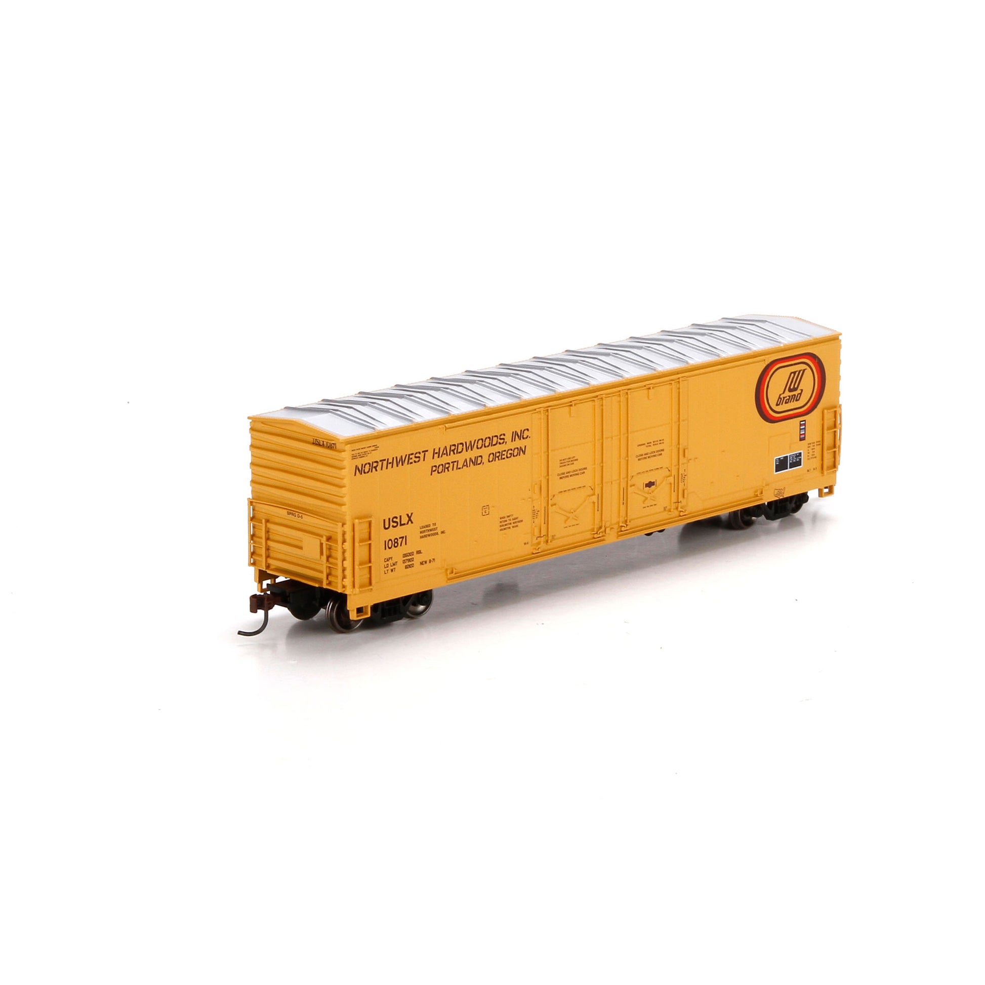 Athearn 96934 HO Northwest Hardwoods RTR 50' Evans Double Door Boxcar #10871