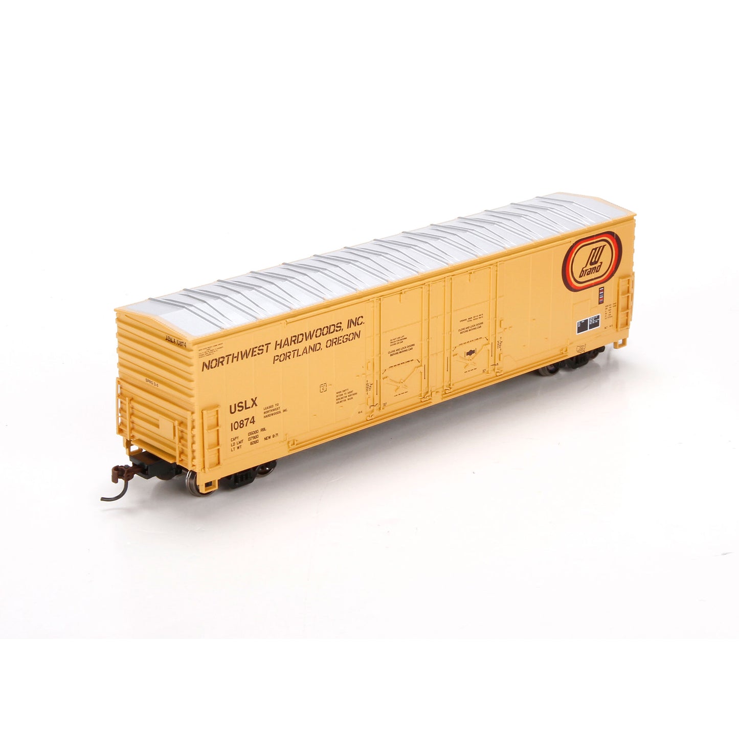 Athearn 96935 HO Northwest Hardwoods RTR 50' Evans Double Door Boxcar  #10874