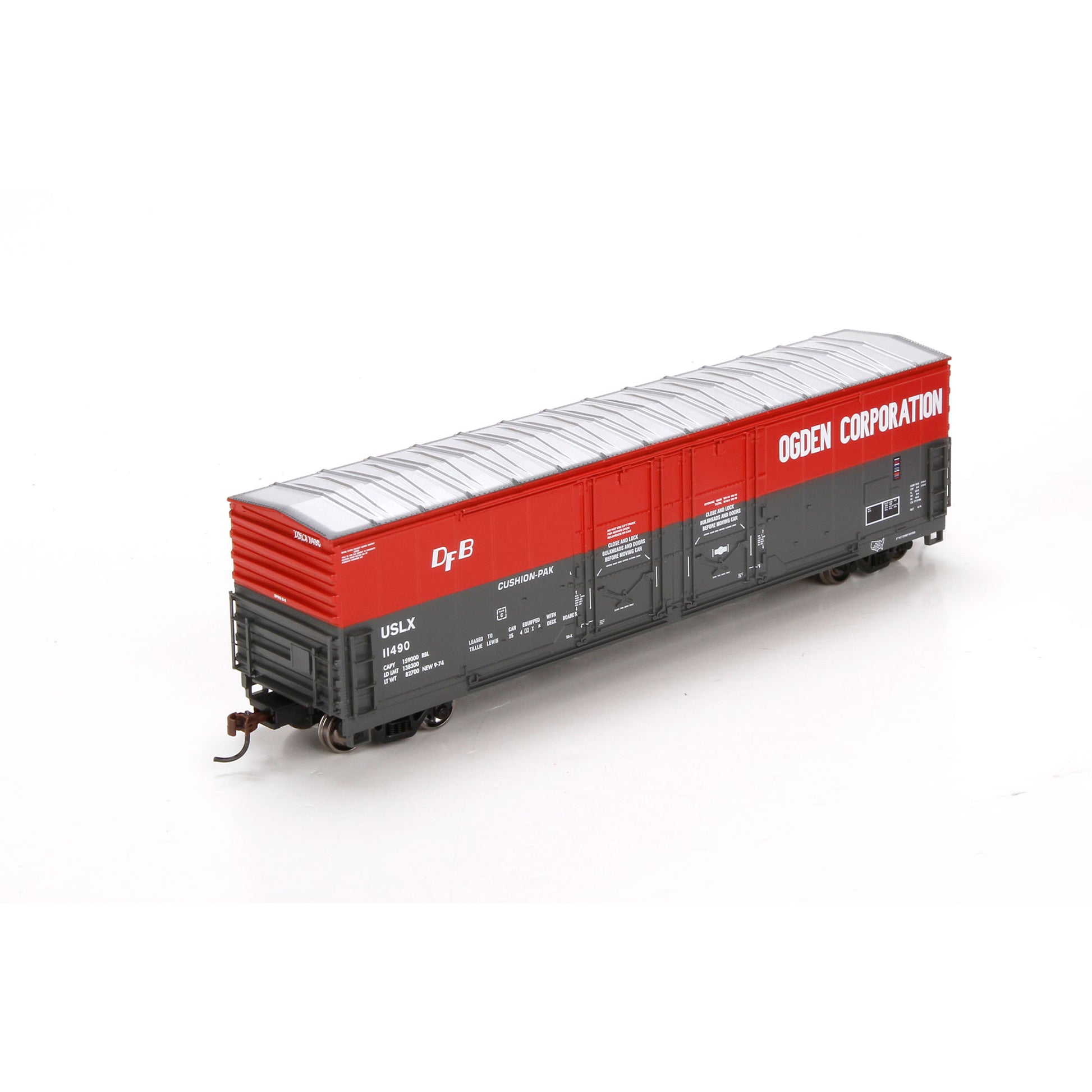 Athearn 96937 HO Ogden Corporation 50' Evans Double Door Box Ready to Run #11490