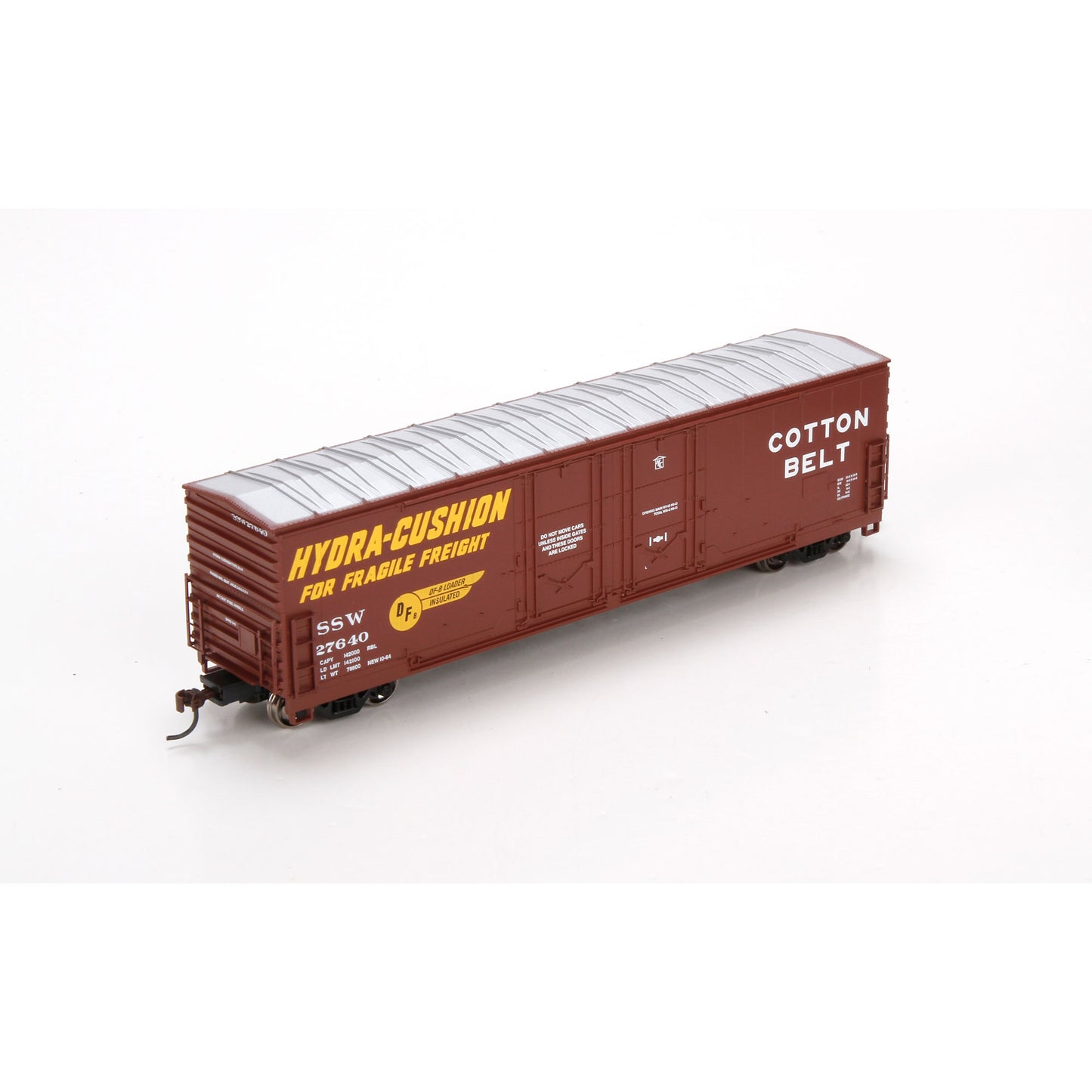 Athearn 96940 HO Cotton Belt 50' Double-Plug Door Boxcar #27640