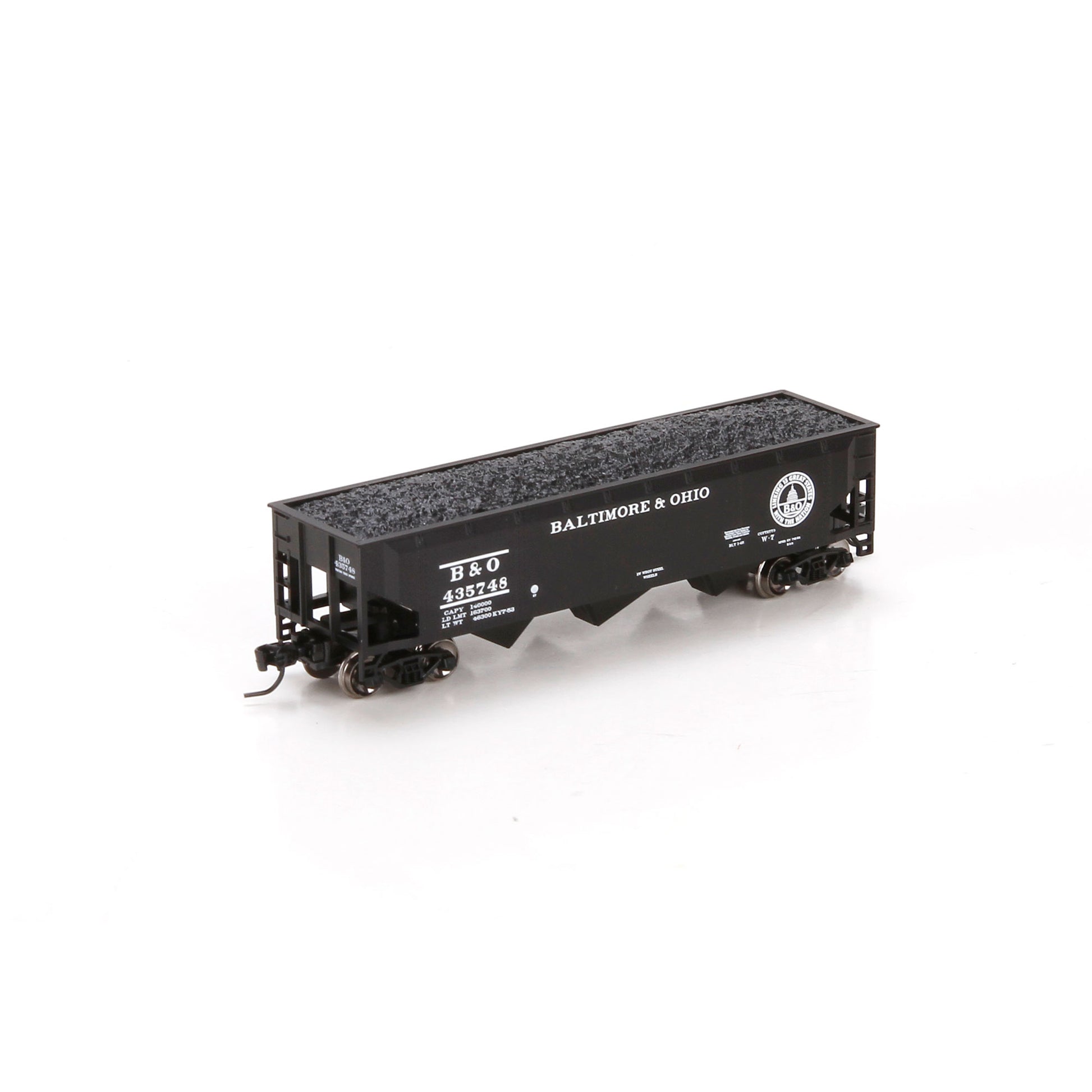 Athearn 6561 N Baltimore & Ohio 40' 3-Bay Offset Hopper #435748 Freight Car