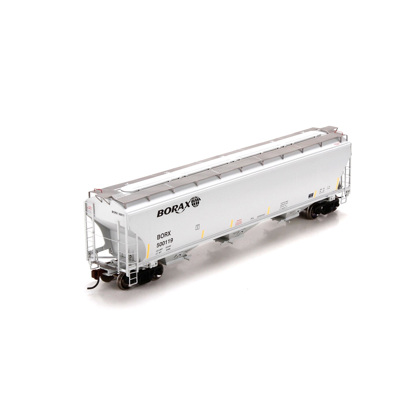Athearn 89477 HO BORX Trinity 3-Bay Covered Hopper Ready to Run #500119