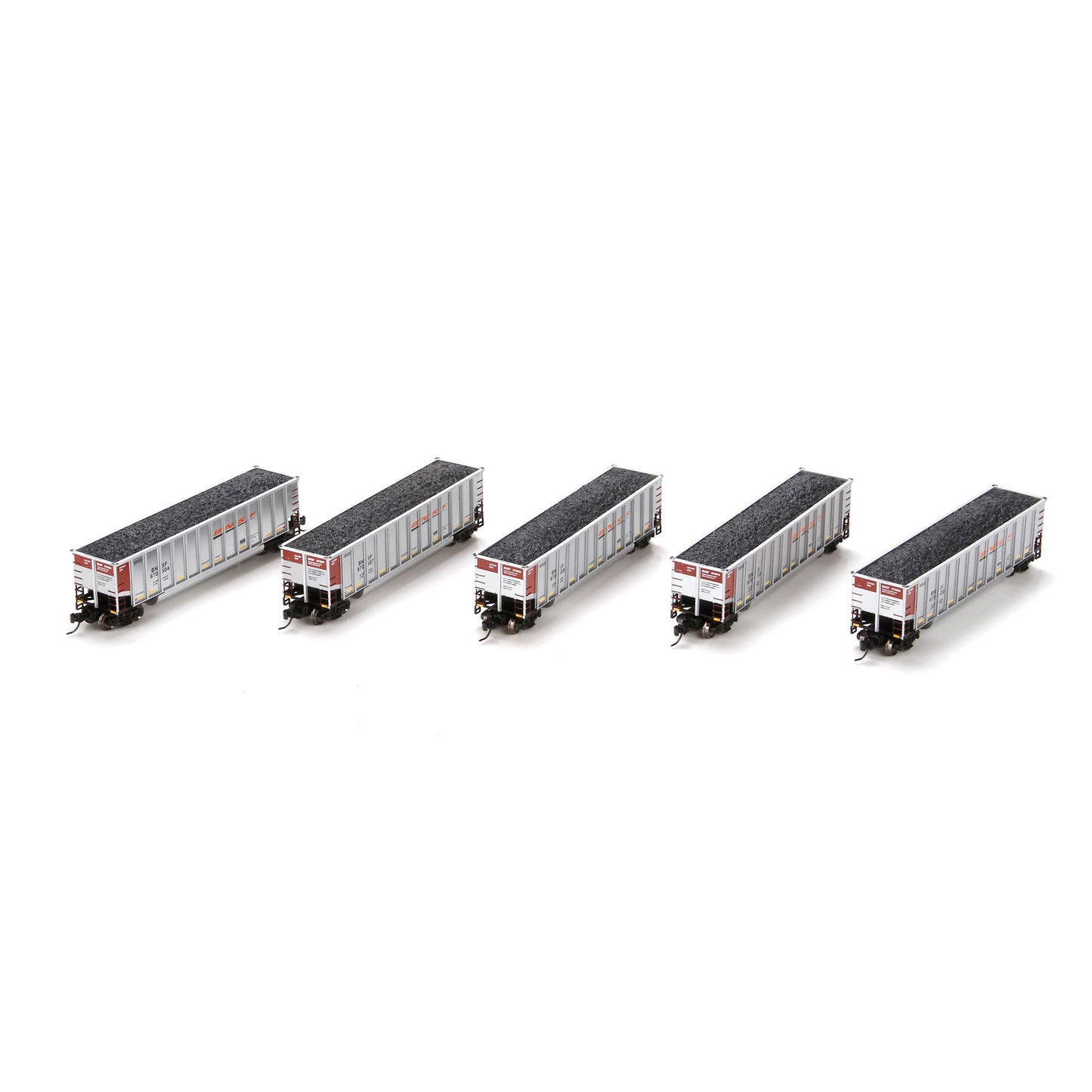 Athearn 11915 N BNSF RTR Bethgon Coalporter with Load #1 (Set of 5)