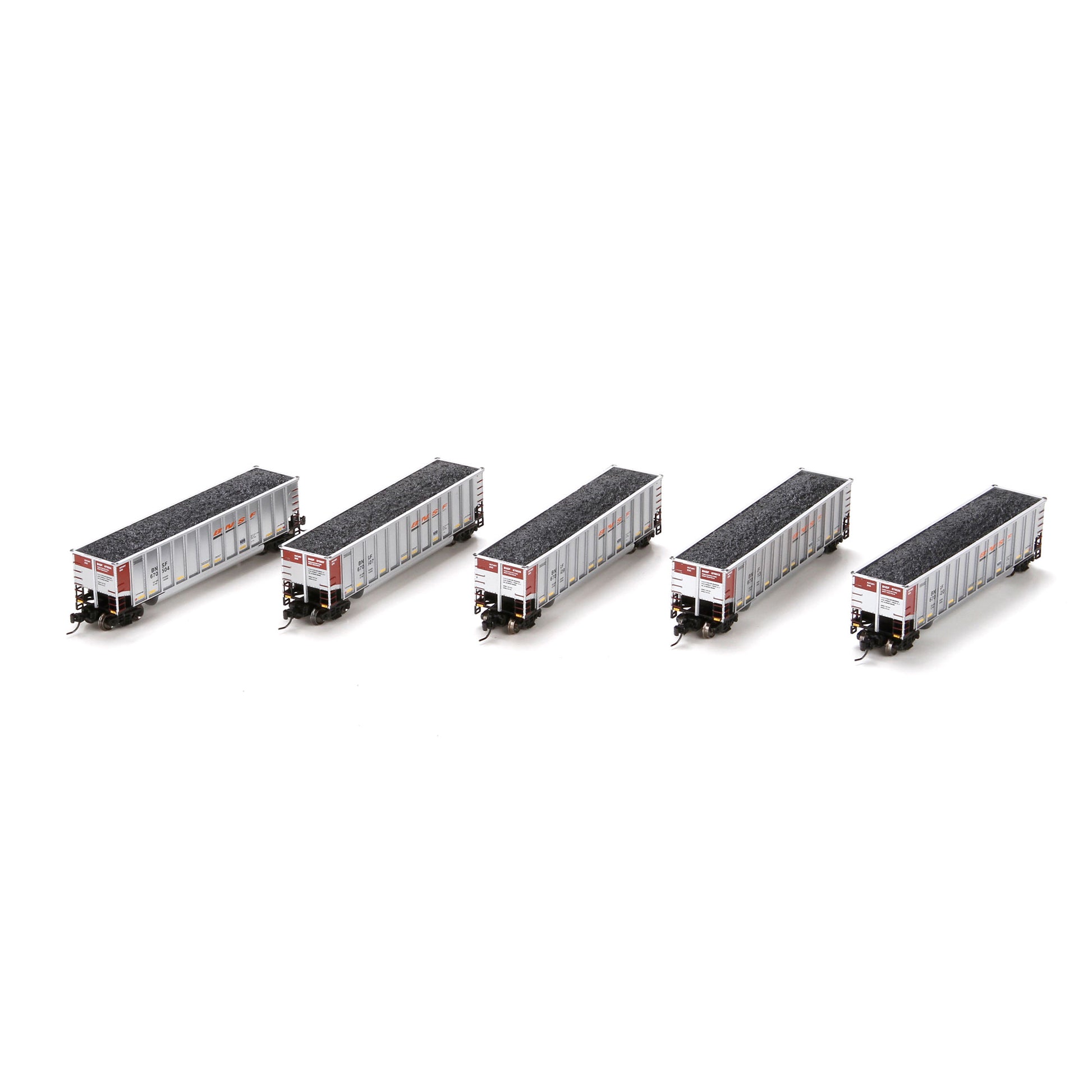Athearn 11915 N BNSF RTR Bethgon Coalporter with Load #1 (Set of 5)