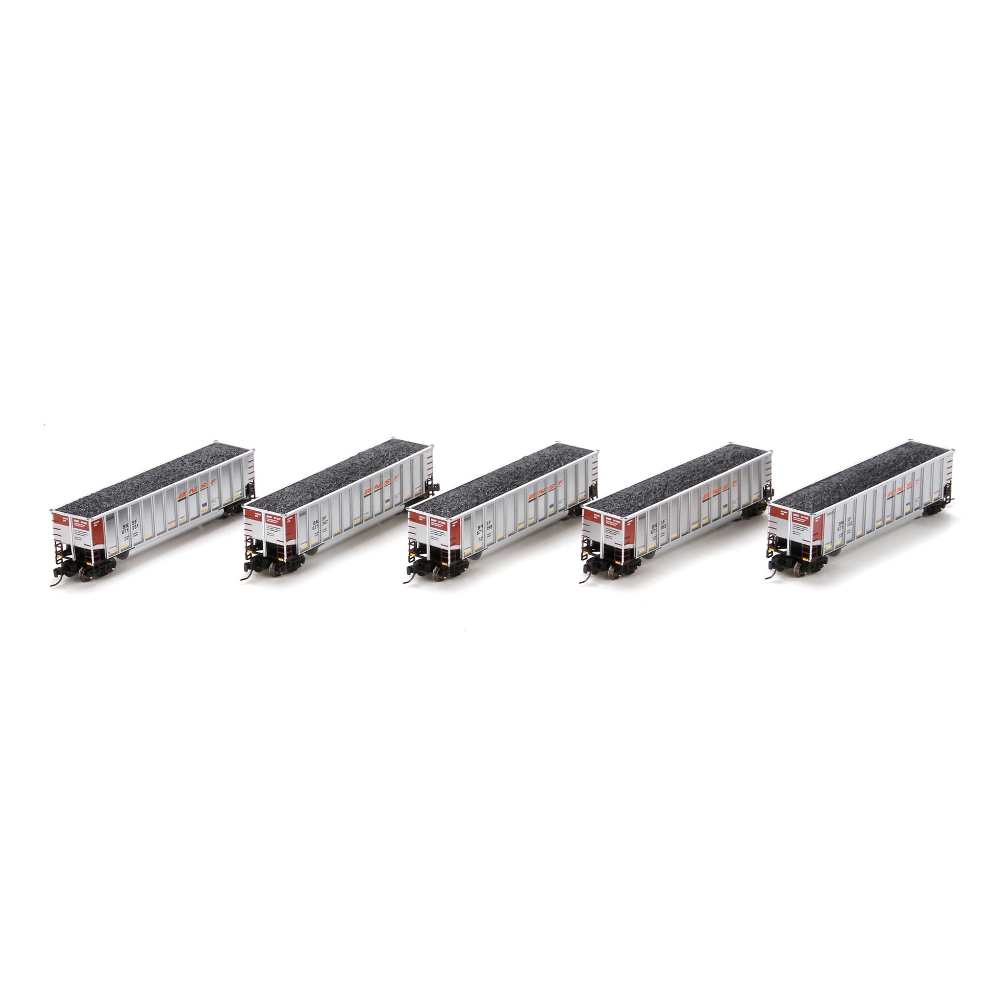Athearn 11916 N BNSF RTR Bethgon Coalporter with Load #2 (Set of 5)