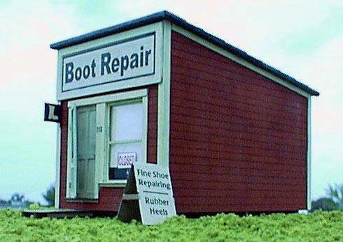 B.T.S. 17230 O Scale Boot Repair Shop Craftsman Building Kit