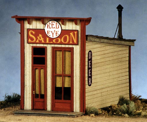 B.T.S. 17460 O Scale Red Eye Saloon Craftsman Building Kit