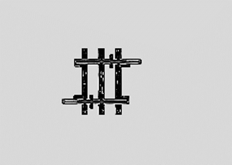 Marklin 2204 7/8" 2.2cm Straight K Track. Sold By Piece