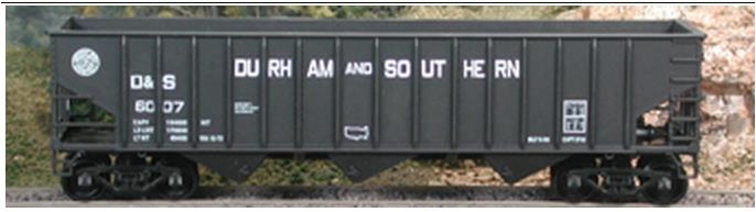 Bowser 56786 HO Durham & Southern 70-Ton 14 Panel 3-Bay Hopper Kit #6037