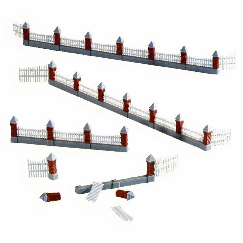 Kibri 38630 HO Fence with 3 Double Gates (30 77cm) Wood Paling.