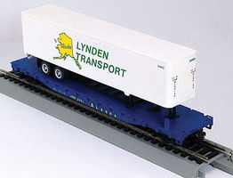 Con-Cor 9424 HO Alaska Railroad 54' Flatcar with 40' Trailer Kit #2951