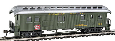 Con-Cor 0001-05712 HO CN 1880s Wood Open-Platform Baggage-RPO #504