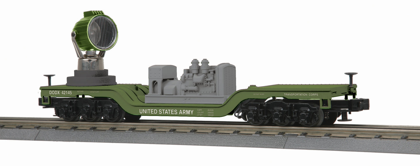 MTH 30-79420 O US Army Diecast Operating Searchlight Car #42145