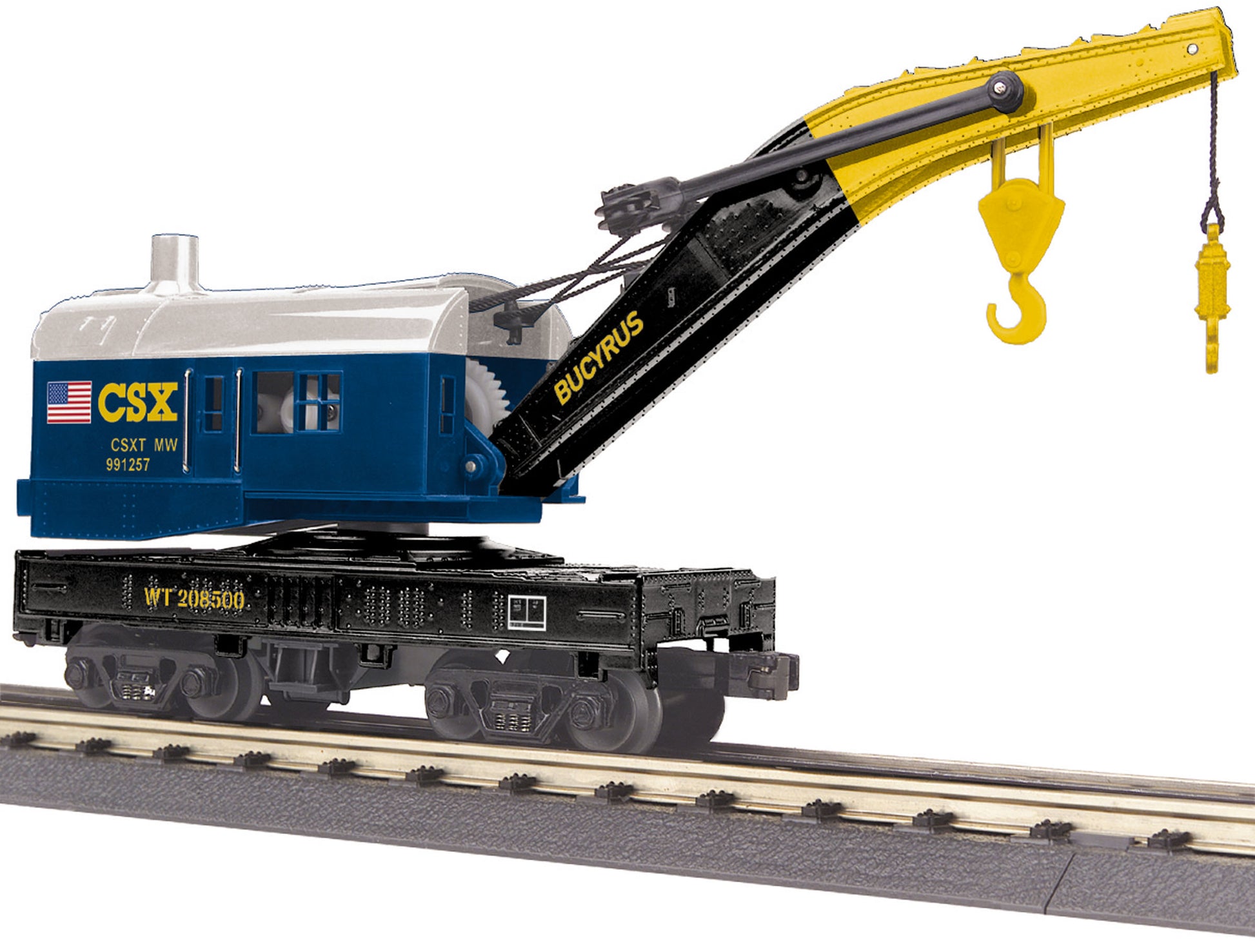 MTH 30-79435 O CSX Crane Car