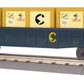 MTH 30-72135 O Chessie RailKing Gondola with Crates #305014