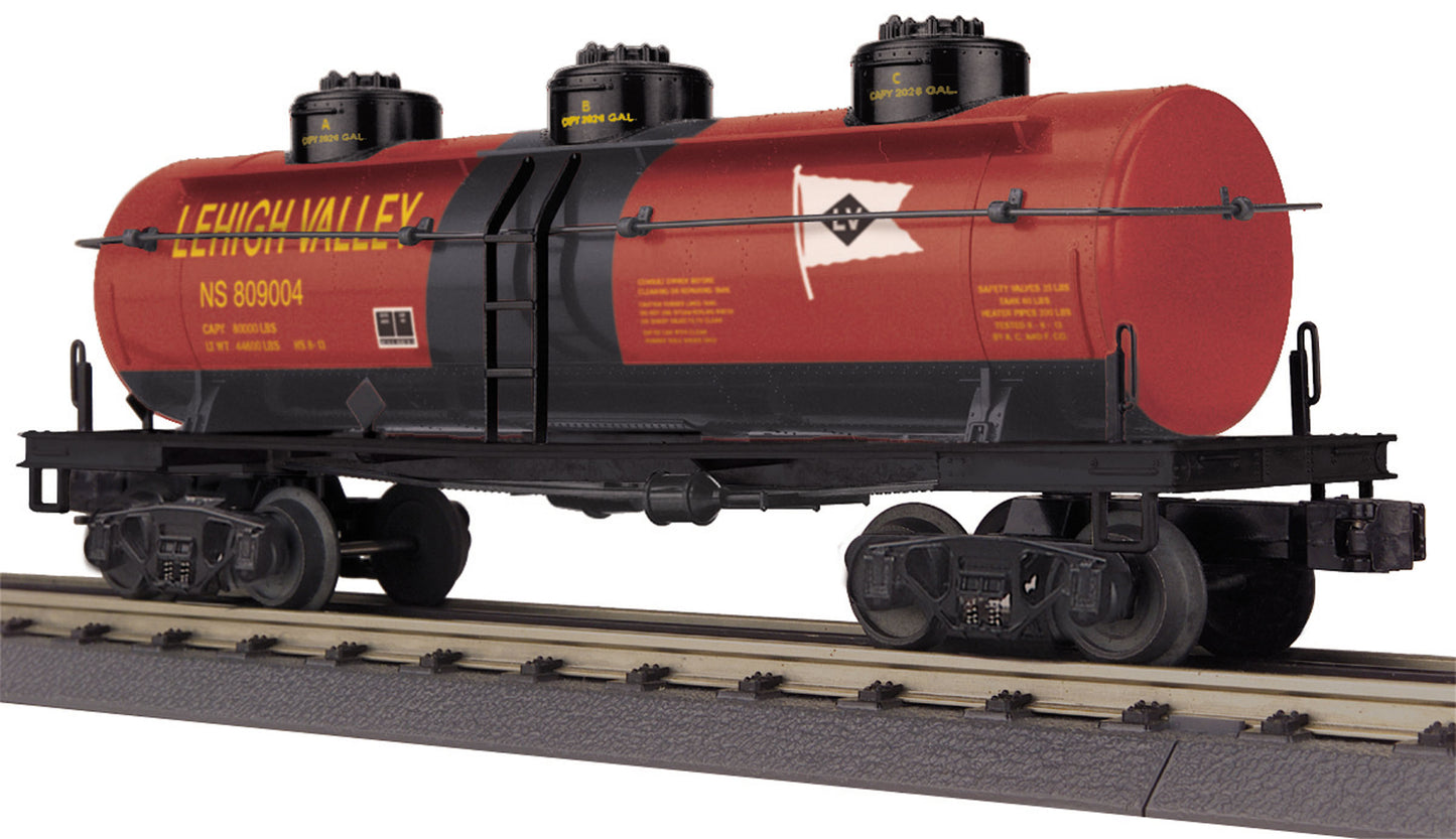 MTH 30-73439 Lehigh Valley 3-Dome Tank Car