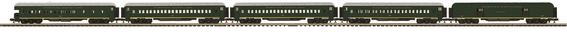 MTH 20-40016 O Western Maryland 70' Madison Passenger Car Set (Set of 5)