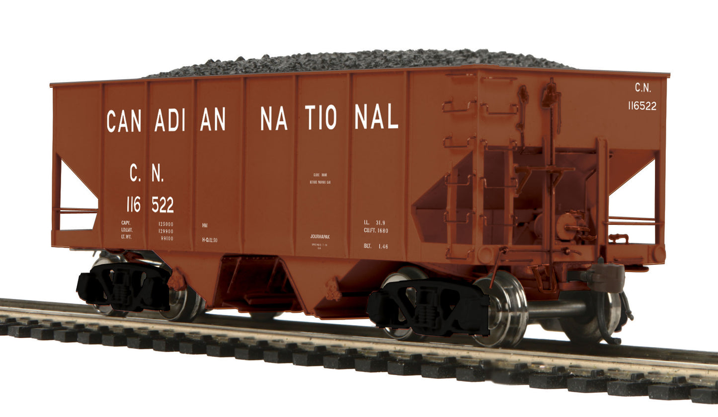 MTH 80-97065 HO Canadian National USRA 55-Ton Steel Twin Hopper Car #116522