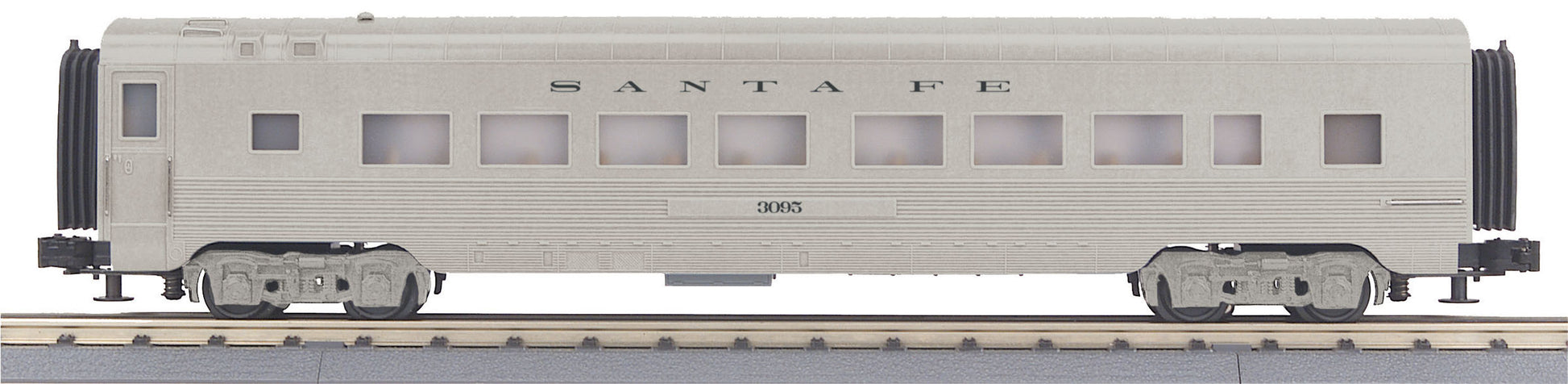 MTH 30-67833 O Santa Fe 60' Streamlined ABS Coach Car