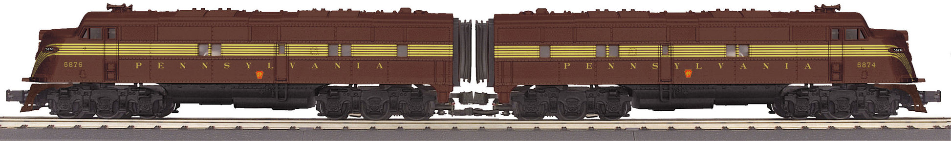 MTH 30-20253-1 Pennsylvania E-6 AA Diesel Locomotive Set w/PS 3.0 #5874/5876