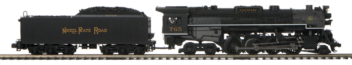 MTH 20-3568-1 O Nickel Plate Road 2-8-4 Berkshire Steam Engine #765 w/PS 3