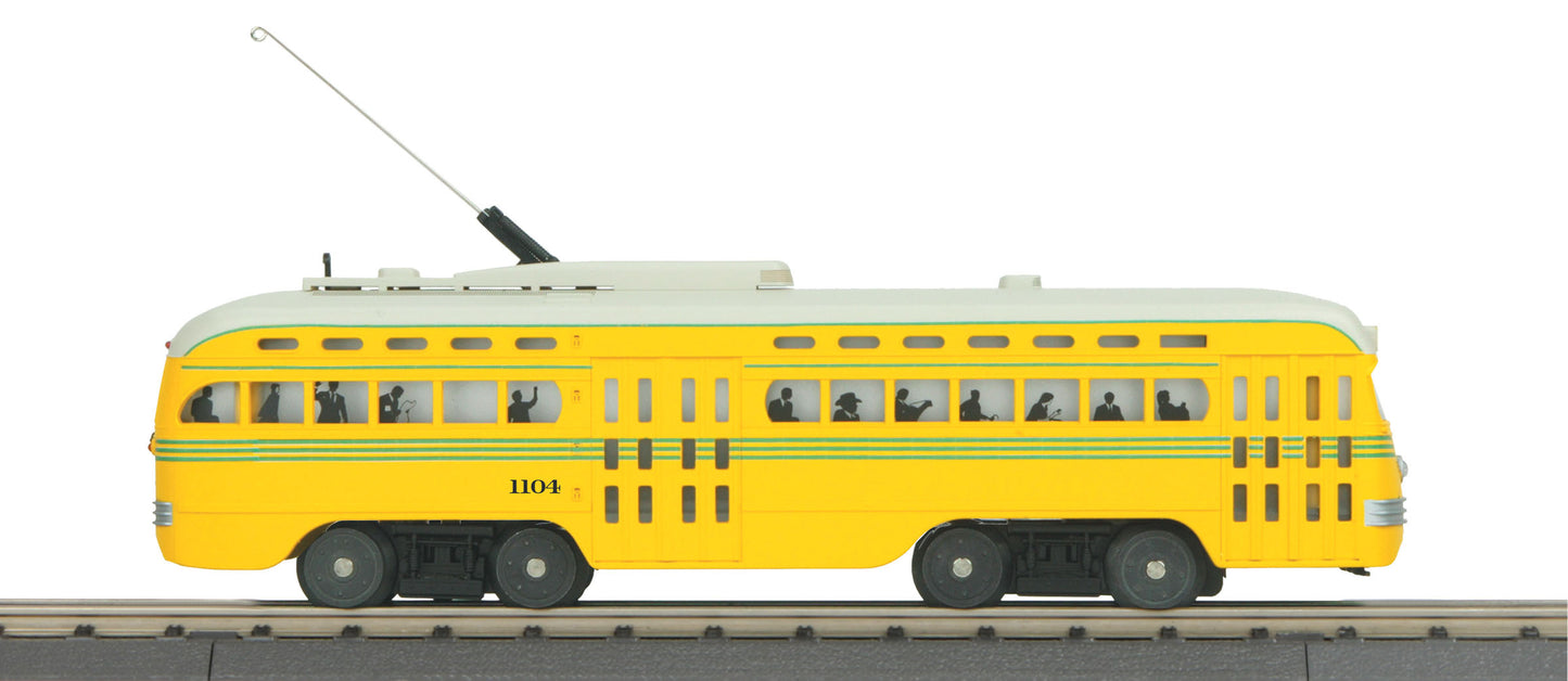 MTH 30-5136-1 Cincinnati PCC Electric Street Car w/Proto-Sound 3.0 #1104