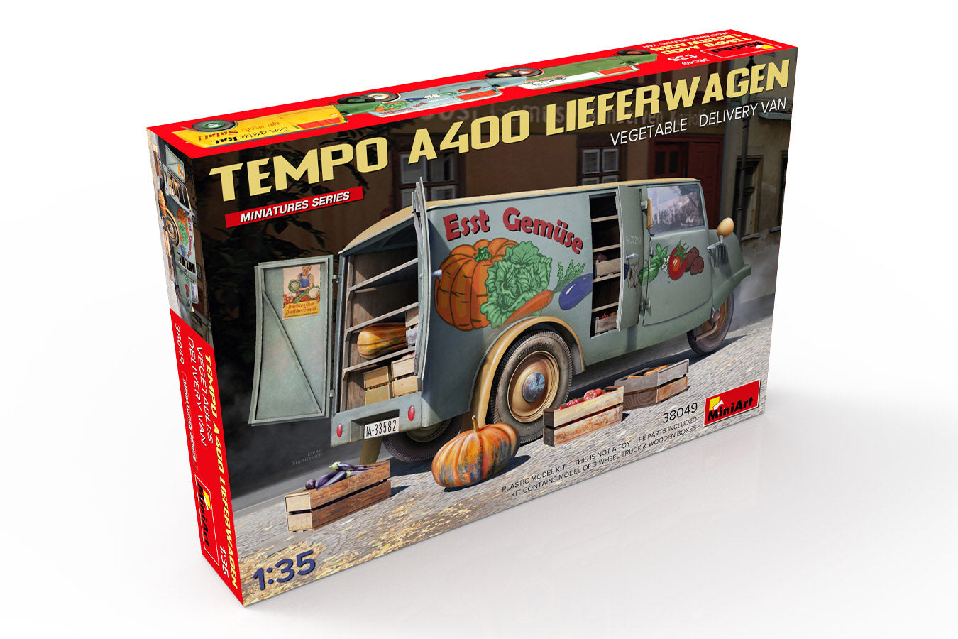 MiniArt 38049 1:35 Tempo A400 Lieferwagen Plastic Model Kit