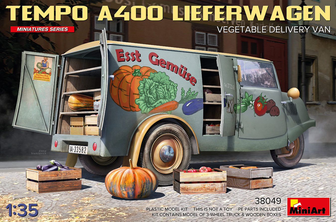 MiniArt 38049 1:35 Tempo A400 Lieferwagen Plastic Model Kit