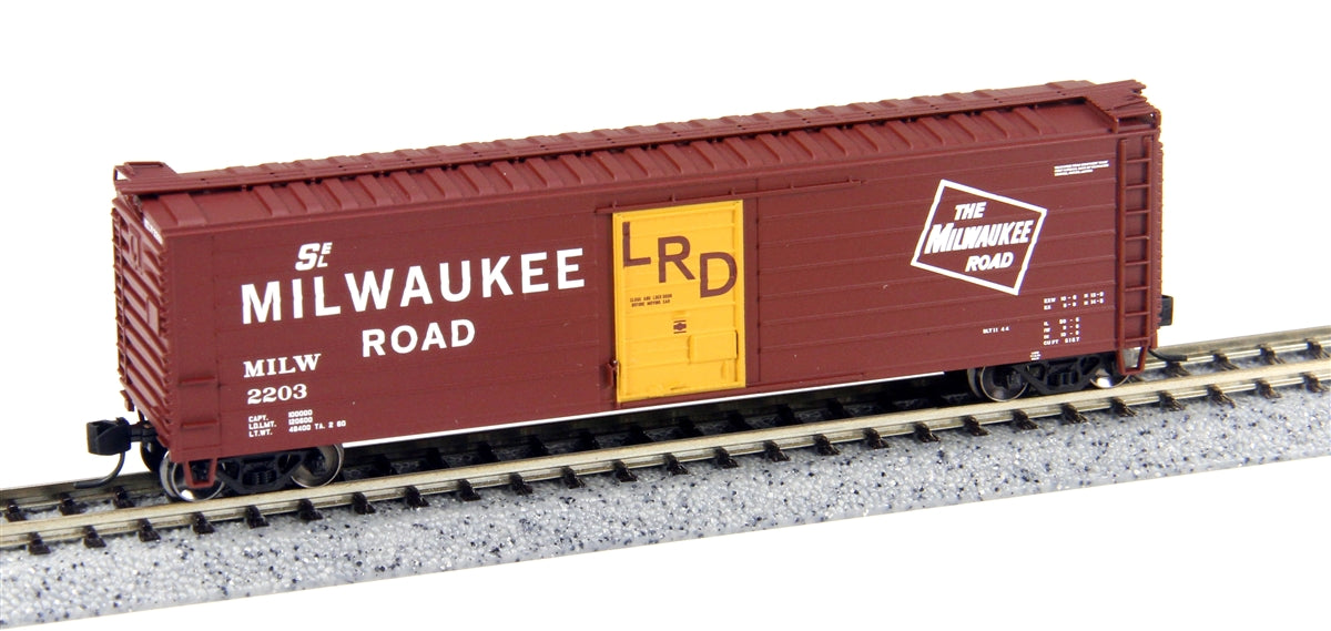 Fox Valley Models 90420 N Milwaukee Road 50' Single-Door Rib-Side Boxcar #2296