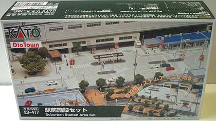 Kato 23-417 N Scale DioTown Suburban Station Area Set