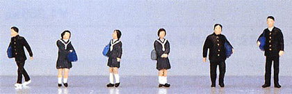 Kato 24-210 N Dio Town Students (Set of 6)