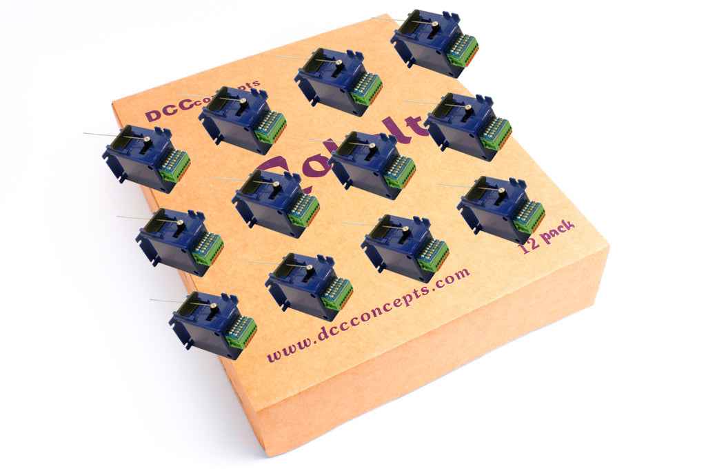 DCC Concepts CB12 COBALT Turnout Motors (Pack of 12)