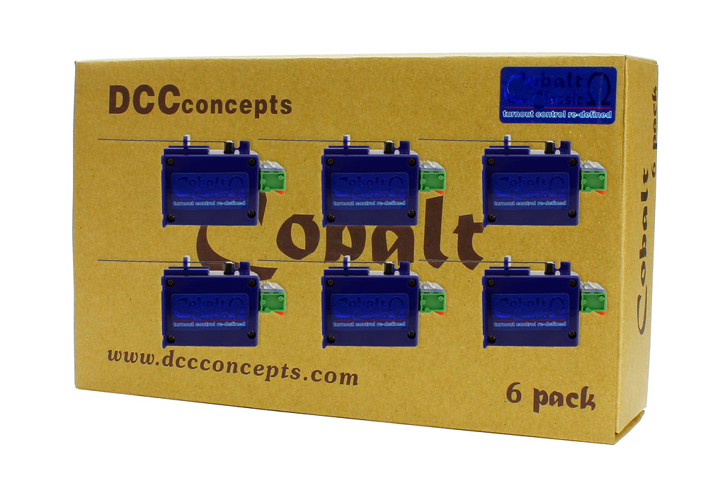 DCC Concepts CB6A COBALT Omega Classic Turnout Motors (Pack of 6)