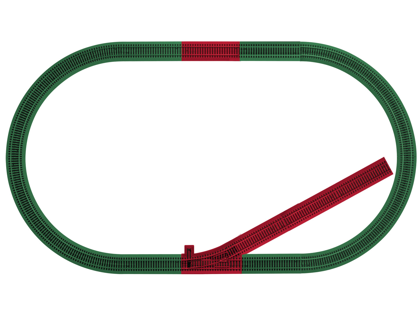 American Flyer 6-49991 S Scale FasTrack Siding Track Add-On Track Pack