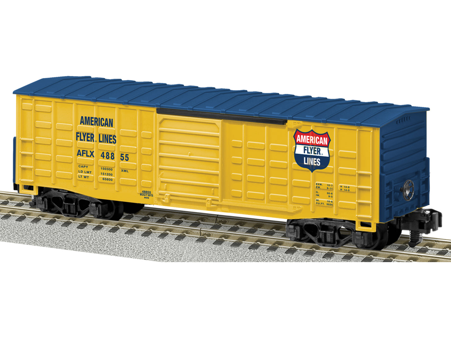 American Flyer 6-48855 S Gauge American Flyer Lines Waffle-Side Boxcar