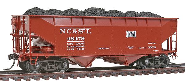 Kadee 7037 HO Nashville Chattanooga & St. Louis 50-Ton 2-Bay Open Hopper #48478