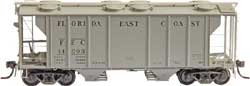 Kadee 8652 HO Florida East Coast PS-2 2-Bay Covered Hopper #14103