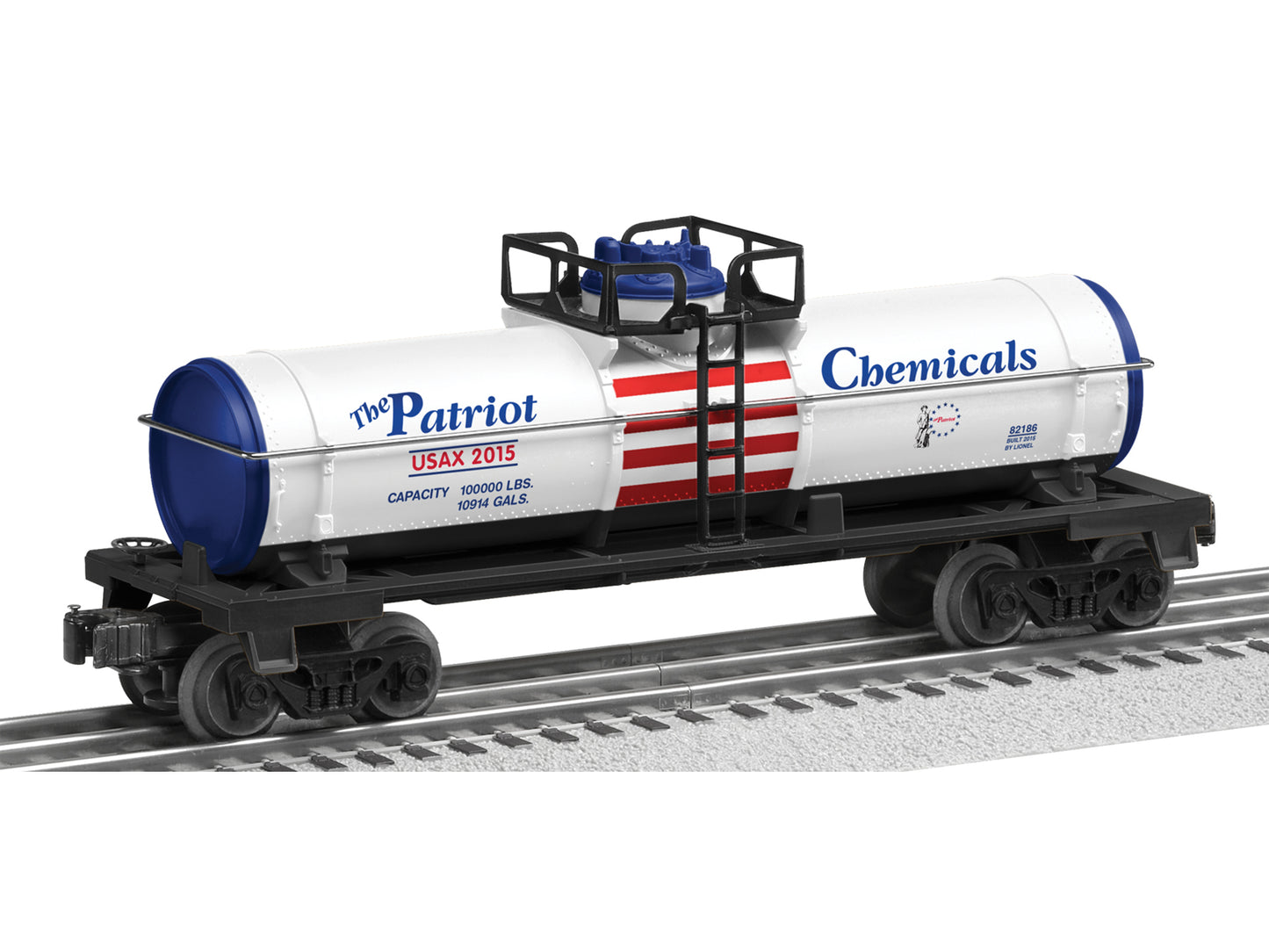 Lionel 6-82186 O Gauge "The Patriot" Single Dome Tank Car #2015