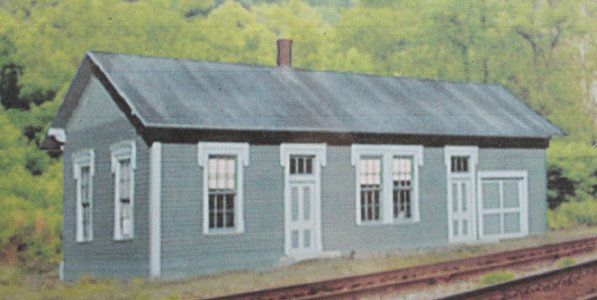 B.T.S. 17162 O Scale NKP Green Springs Depot Craftsman Building Kit