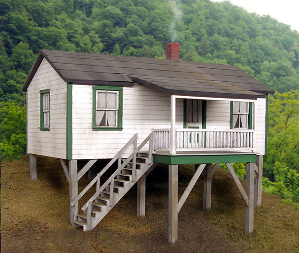 B.T.S. 17237 O Scale Cabin Creek Company House Laser-Cut Craftsman Building Kit