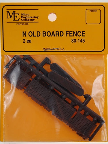 Micro Engineering 80-145 N Old Board Fence (Pack of 2)