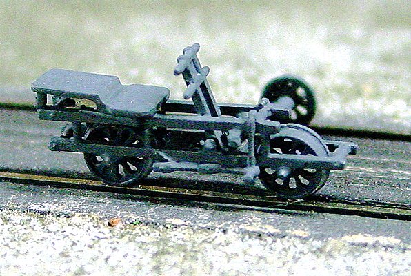 Sequoia Scale Models 13 HOn3 Velocipede Track Inspection Rider Unpainted Metal