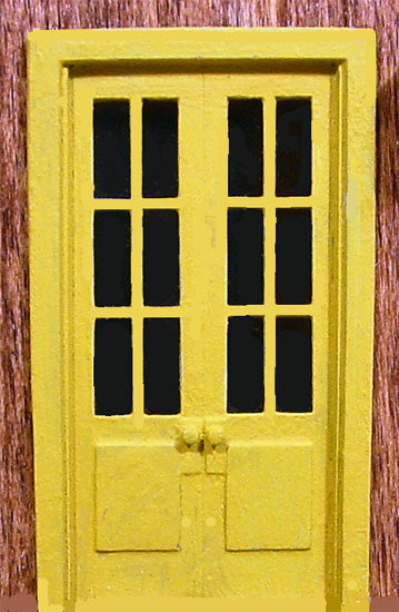 Sequoia Scale Models 1019 HO Double Doors, 6-Pane
