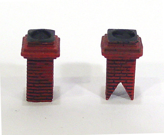 Sequoia Scale Models 2070 HO Brick Chimney (Pack of 2)