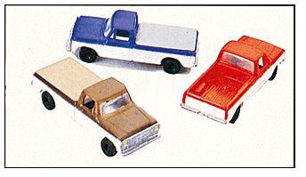 Life Like 1120 HO American Pickup Truck (Pack of 3)