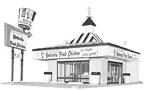 Life Like 433-1394 HO Kentucky Fried Chicken Building Kit