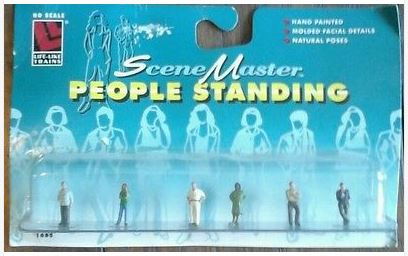 Life Like 1685 HO Standing People Figures SceneMaster (Set of 6)