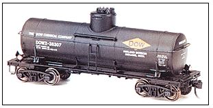 Proto 2000 21888 HO Dow 8000-Gallon Type 21 Riveted Tank Car Set (6)