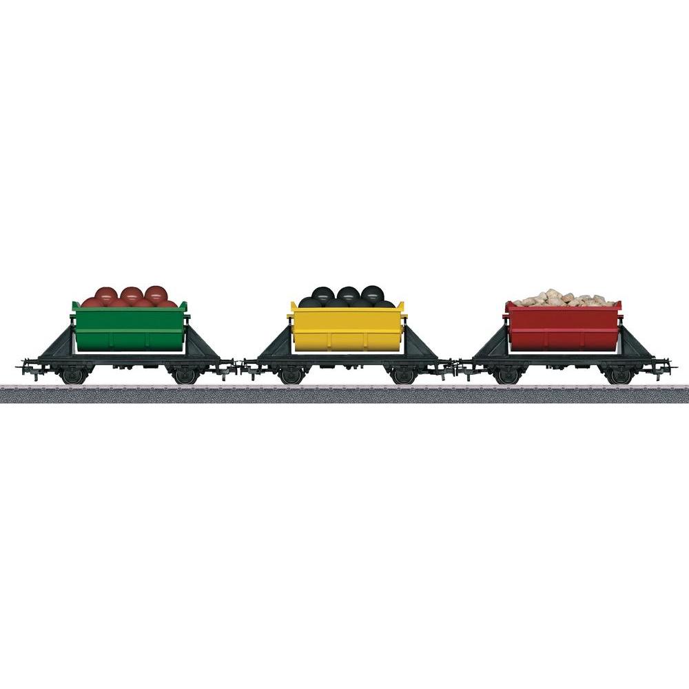 Marklin 44139 HO 3-Rail Dump Car Set with Loads