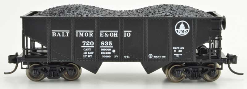 Bowser 38201 N Baltimore & Ohio ex-BR&P RTR GLa Cylindrical Hopper #720820